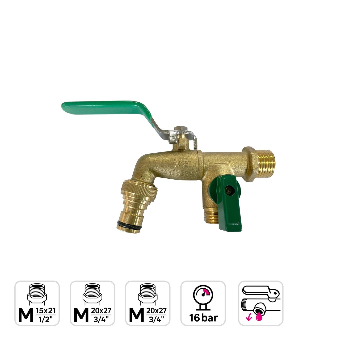Outdoor Two-Way Faucet with M 1