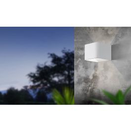 DONINNI ALUMINIUM WALL LIGHT WHITE 12X13XH7,5CM LED 6W WARM LIGHT IP55