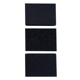 SET OF 3 DEXTER WOOD ABRASIVE SPONGES 100X70MM GRIT 40,80,120