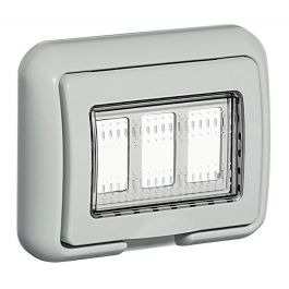 HYDROBOX COVER 3 PLACES IP55 WHITE