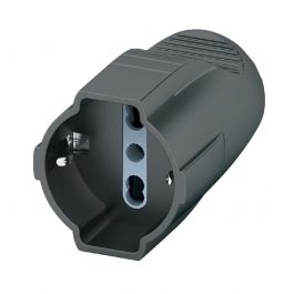16A UNIVERSAL SOCKET BLACK