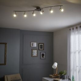 BOMBER METAL SPOTLIGHTS CHROME 6XGU10=42W