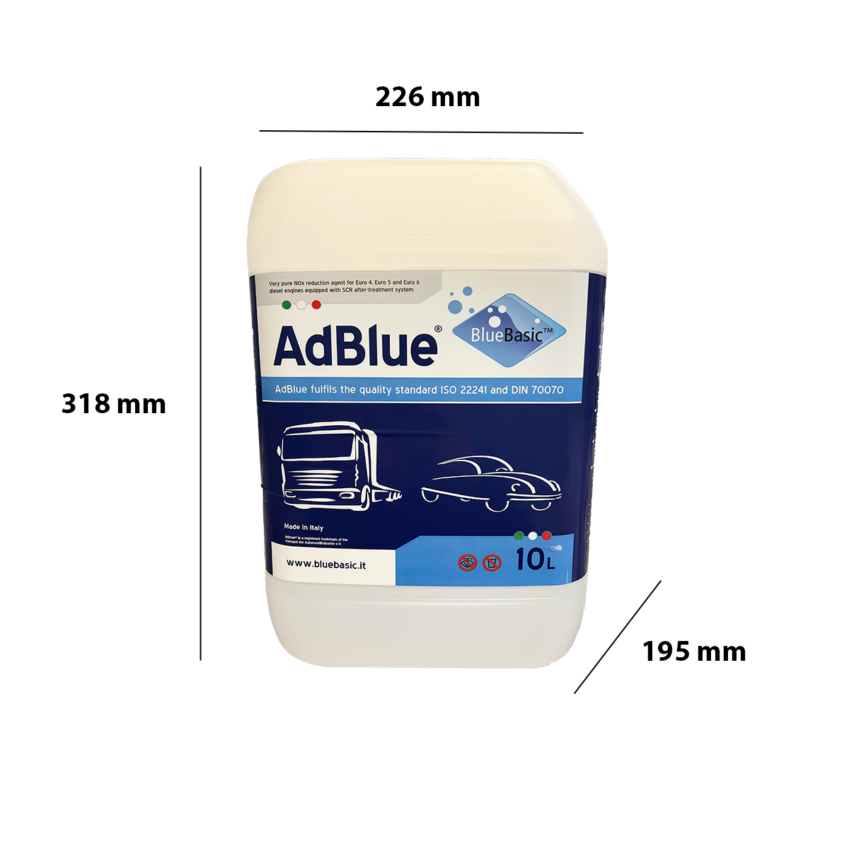AD BLUE BASIC 10 LITERS WITH DECANTER