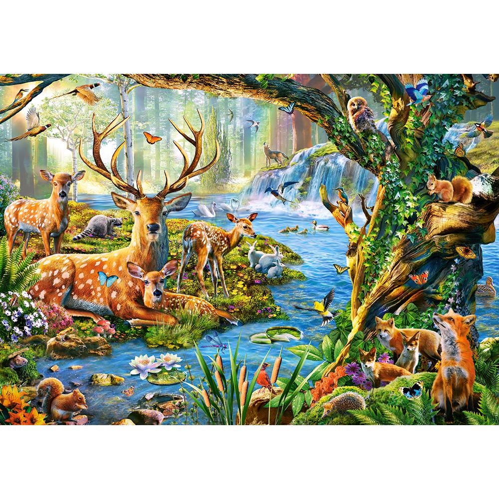 500 Piece Puzzle - Forest Life