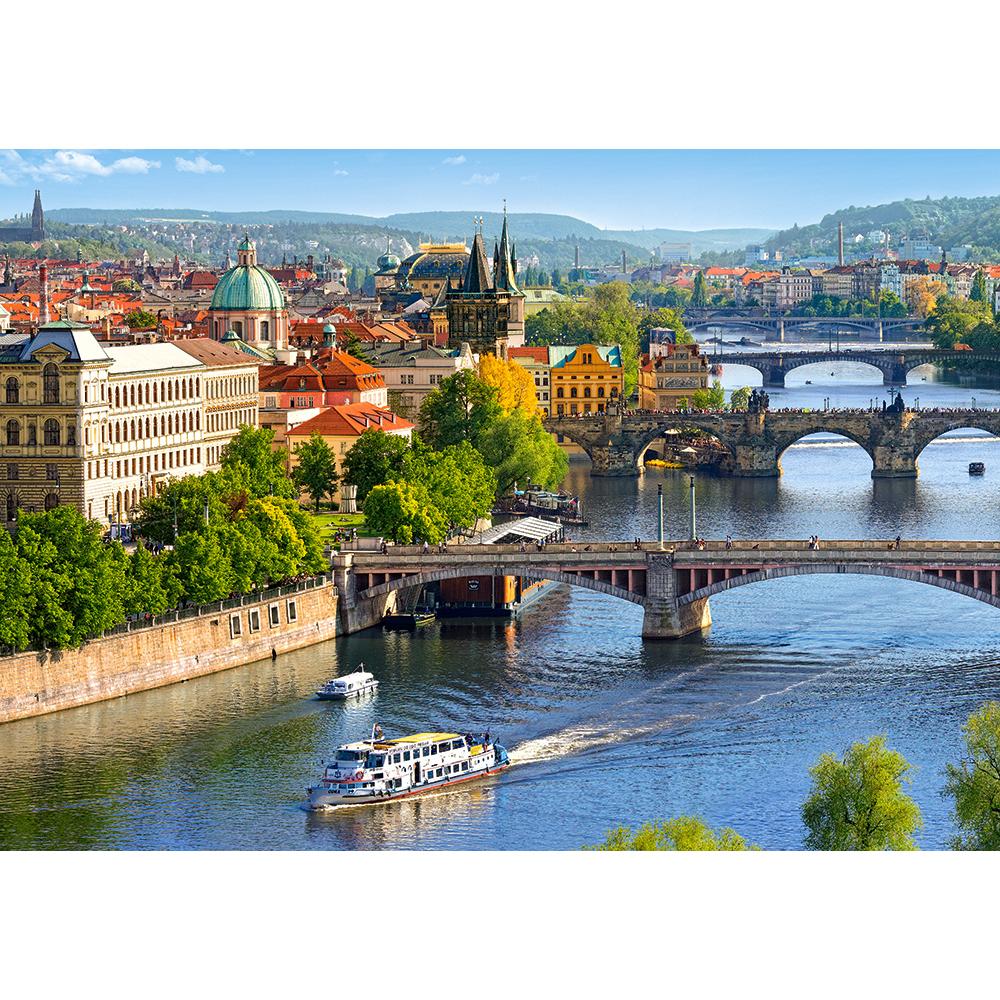 Puzzle 500 Pezzi - View of Bridges in Prague
