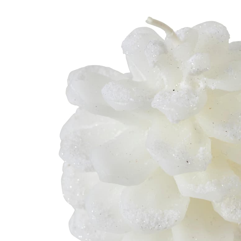 Casa CONE White candle, H 9,5 cm - Ø 8 cm