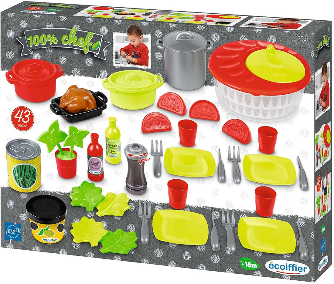 100% Chef Kitchen Set With Salad Wash And 43 Accessories - best price from Maltashopper.com ECF7600002521