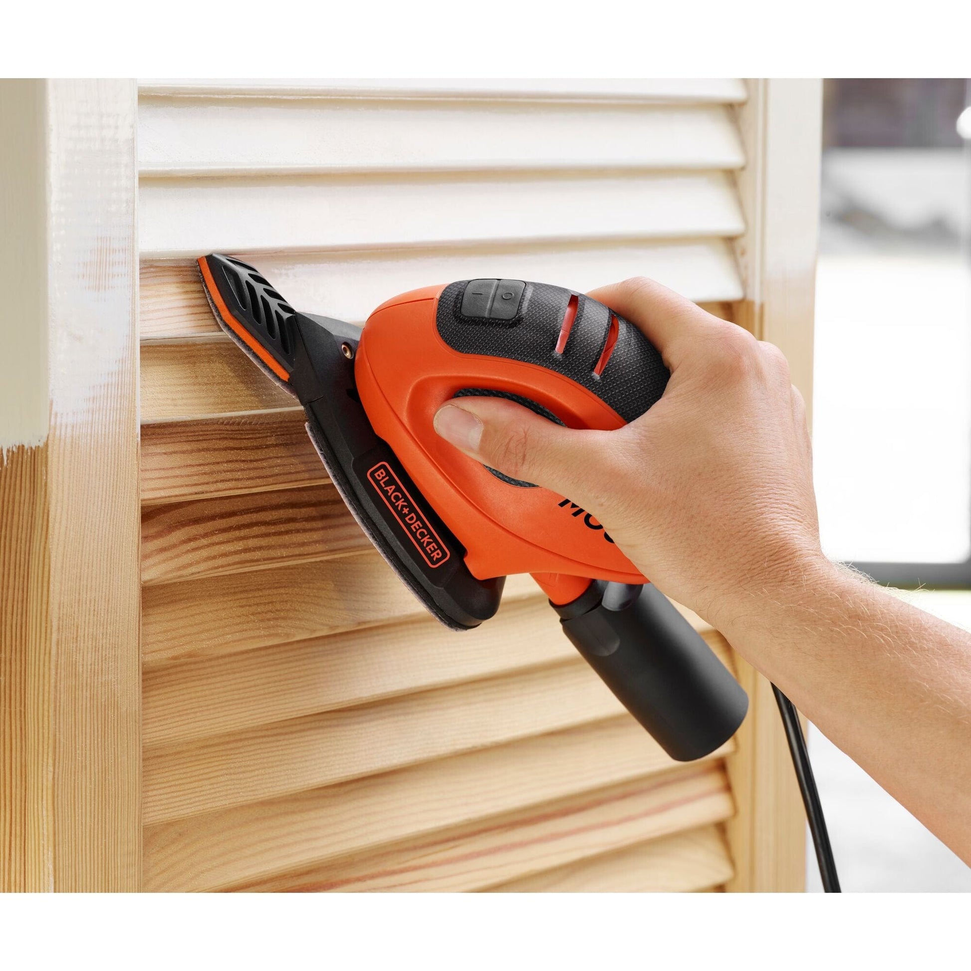 Bricocenter MOUSE SANDER BLACK+DECKER BEW230BC-QS 55W SANDING PAD 105 MMQ + VACUUM ATTACHMENT