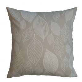 ECRU LEAF COVER 40X40 CM