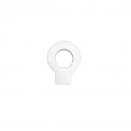 SOFT WHITE PVC DOORSTOP D6CM D INSIDE 3,4 CM L8,1 CM H1,4 CM