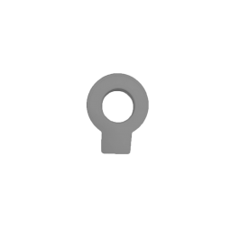 PVC DOORSTOP GREY D6CM L8,1CM H1,4CM