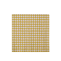 VICHY Set of 20 napkins yellow