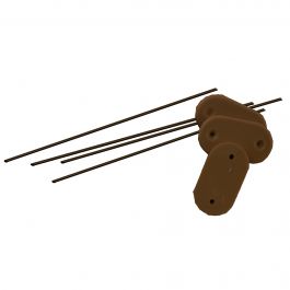 KIT FISSAGGIO CANNICCIO 26 PZ MARRONE