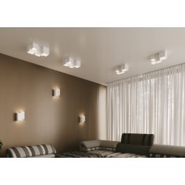 FOSTER CEILING LIGHT WHITE PLASTER 37X24X15 CM 5XGU10=35W