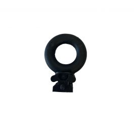 2 PVC CLOSED HOOKS FOR AWNINGS BLACK H50MM D20 MM