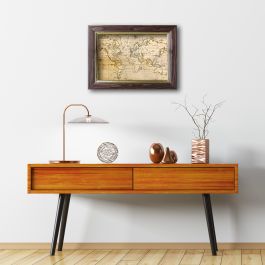 CORNICE GEM 30X40 CM WALNUT WIRE GOLD