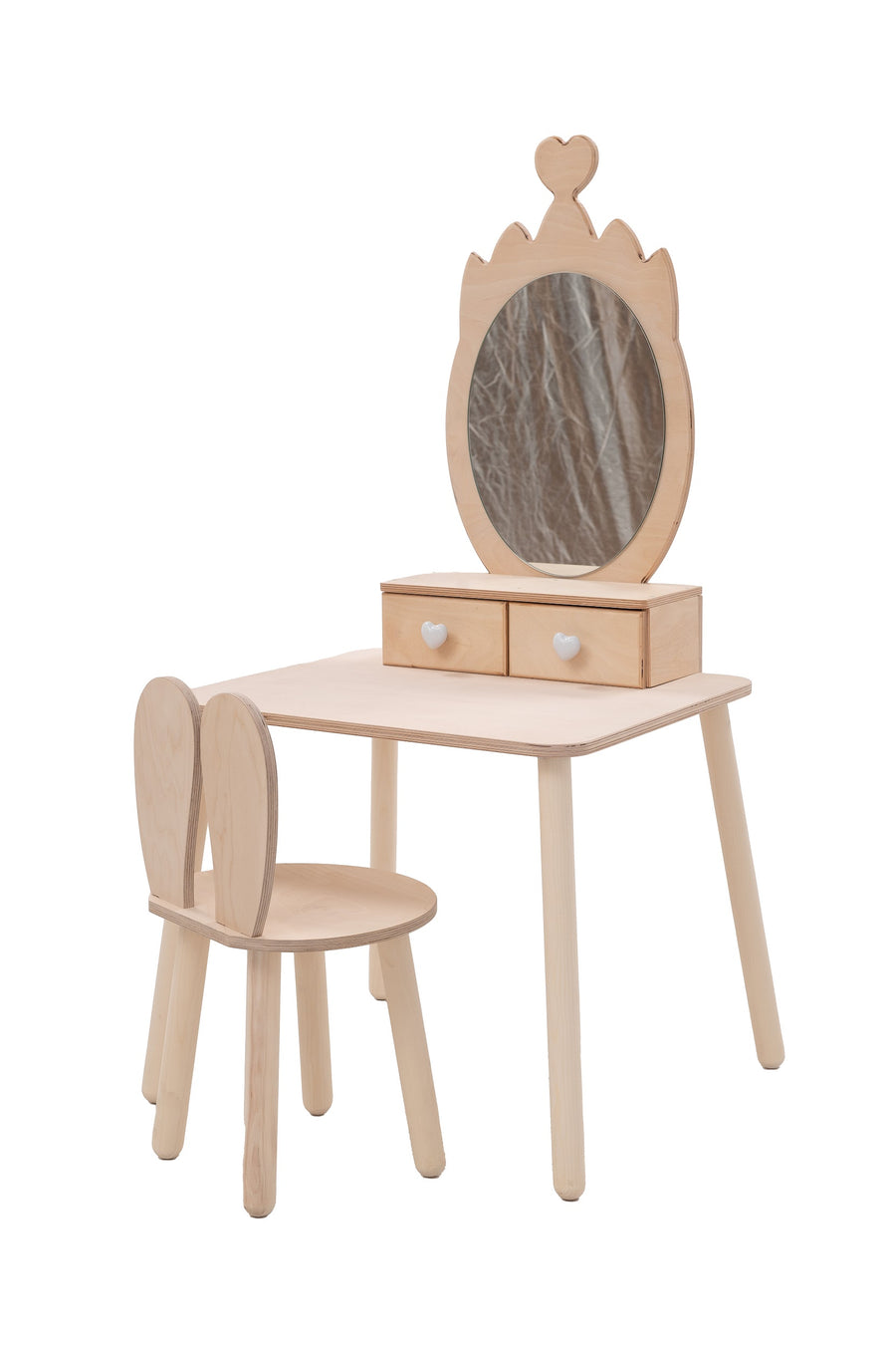 Princess Beauty Table with Mirror- Crown
