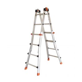 ALUMINIUM TELESCOPIC LADDER 4+4 - CAPACITY 100KG