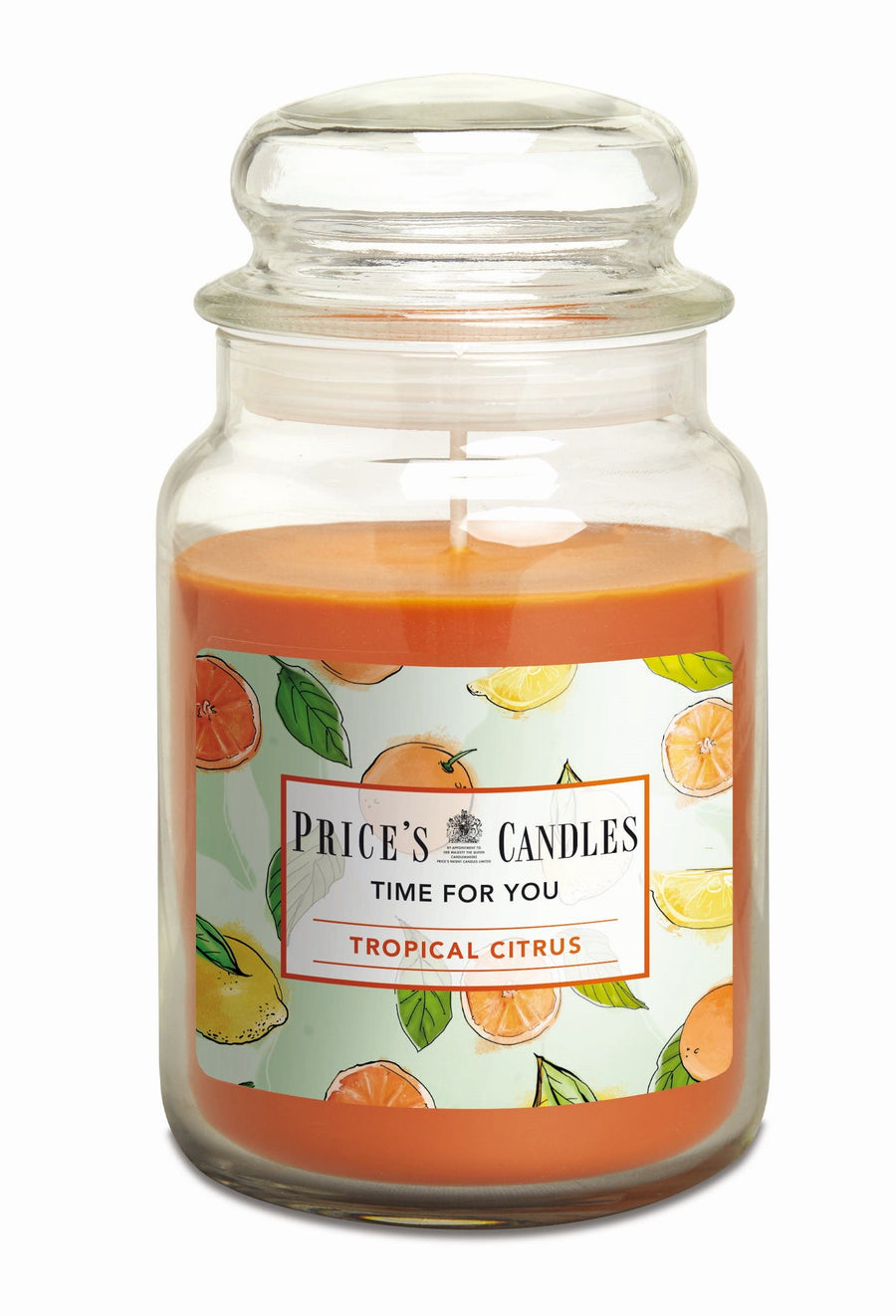 Bricocenter CANDLE IN JAR TIME FOR YOU 50-60H TROPICAL CITRUS