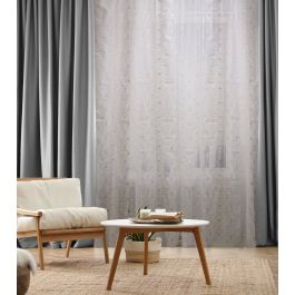 AMELIA WHITE 140X280 CM CURTAIN WITH RINGS
