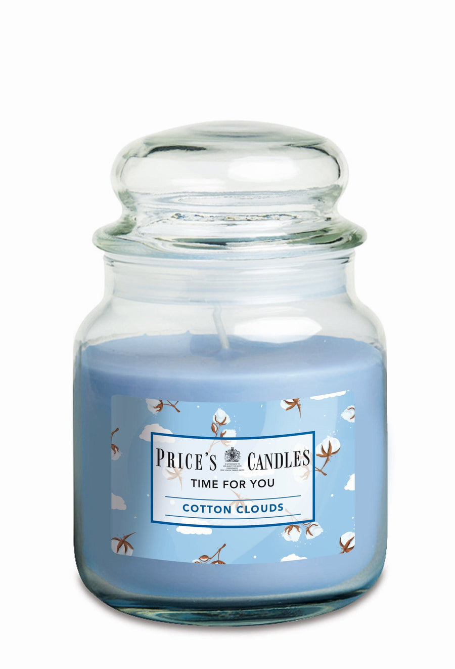 Bricocenter CANDLE IN JAR TIME FOR YOU 50-60H COTTON CLOUDS