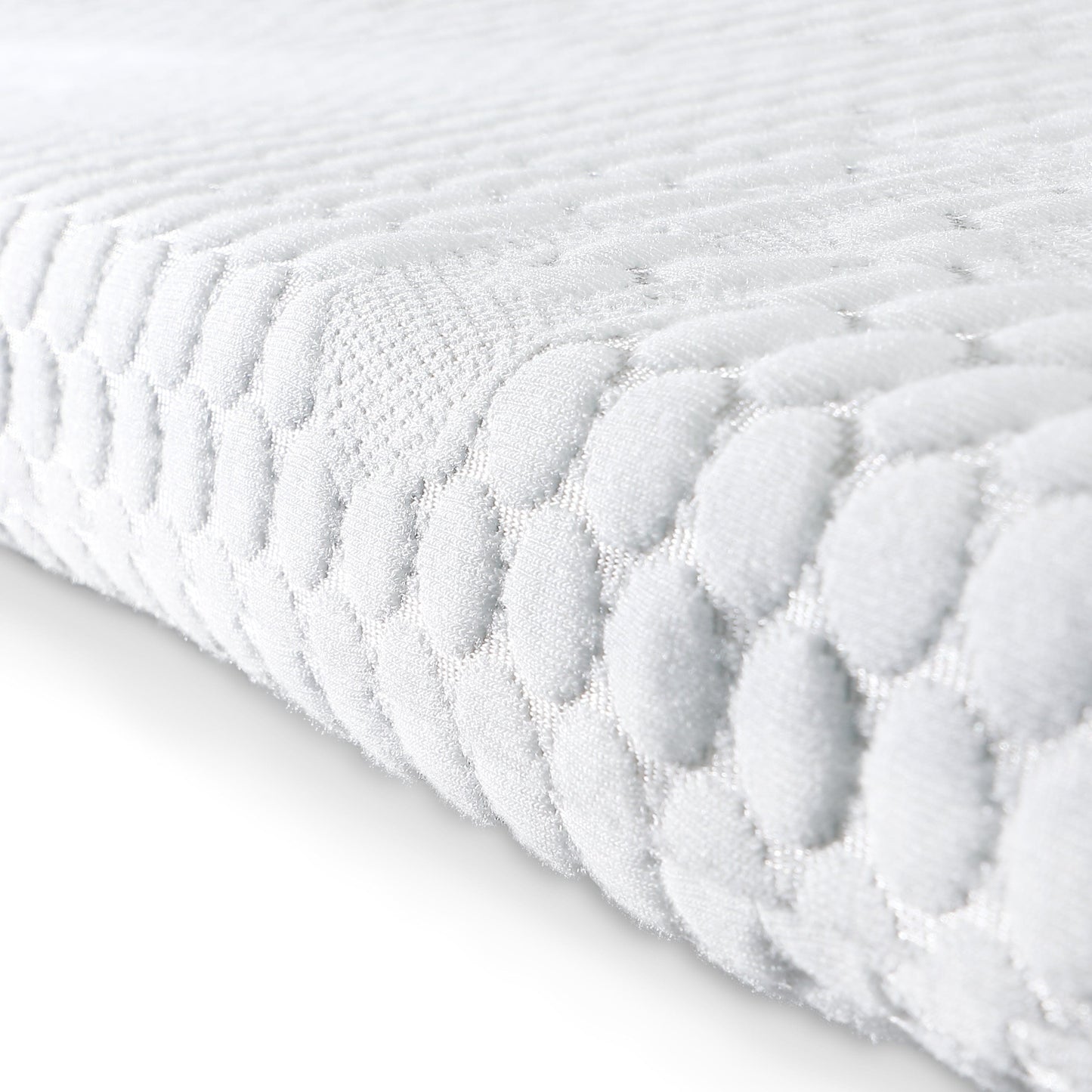 The White Stone Ventilated Memory Foam Topper 80 x 190 cm | 5 cm Thick Mattress Enhancer | Removable Hypoallergenic Cover | Antibacterial and Antifungal