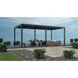 BIOCLIMATIC PERGOLA CALICANTUS TWIN 7.80X4 ANTHRACITE ALUMINIUM STRUCTURE