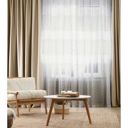 VIOLET WHITE FILTER CURTAIN 140X280CM WITH EYELETS