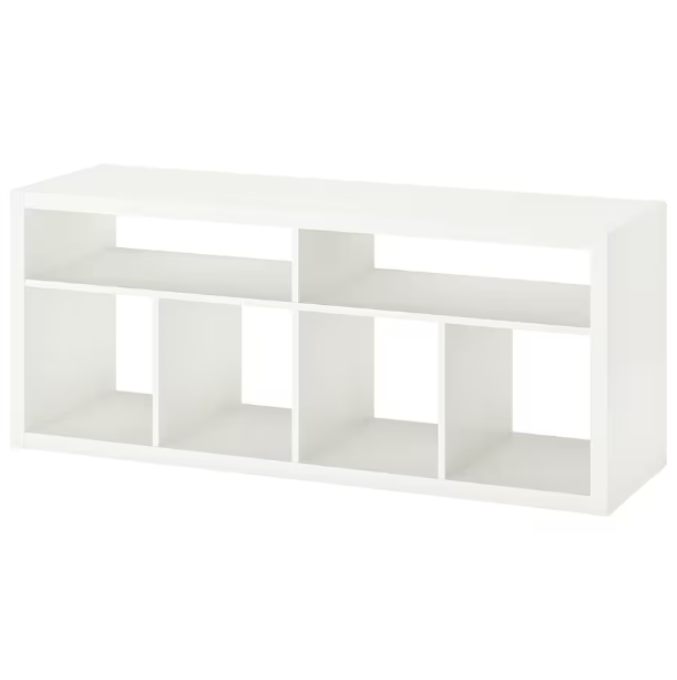 KALLAX tv bench with underframe, white, 147x39x78 cm - IKEA