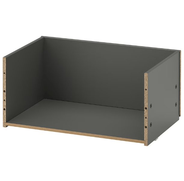 Ikea BESTÅ - Drawer frame, dark grey, 60x25x40 cm