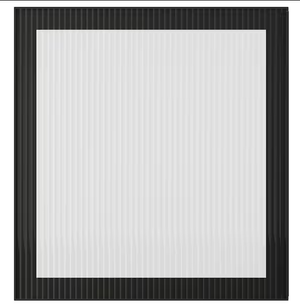 Ikea FÄLLSVIK - Glass door, anthracite/reeded glass, 60x64 cm