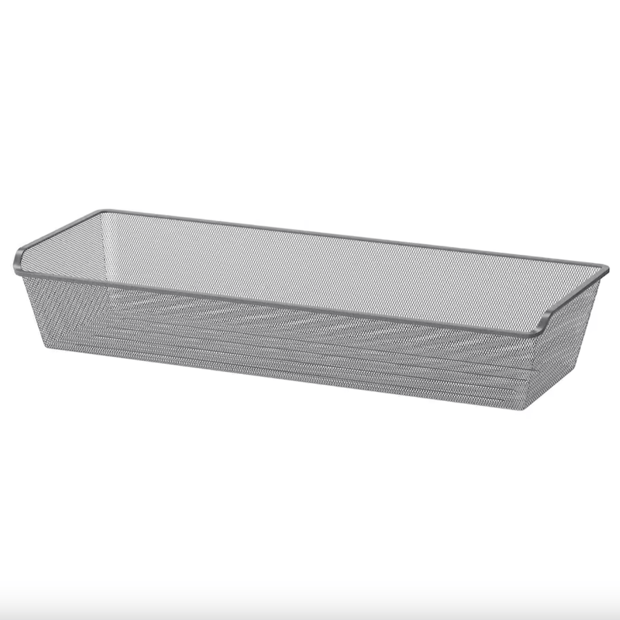Ikea KOMPLEMENT - Mesh basket, dark gray, 100x35 cm