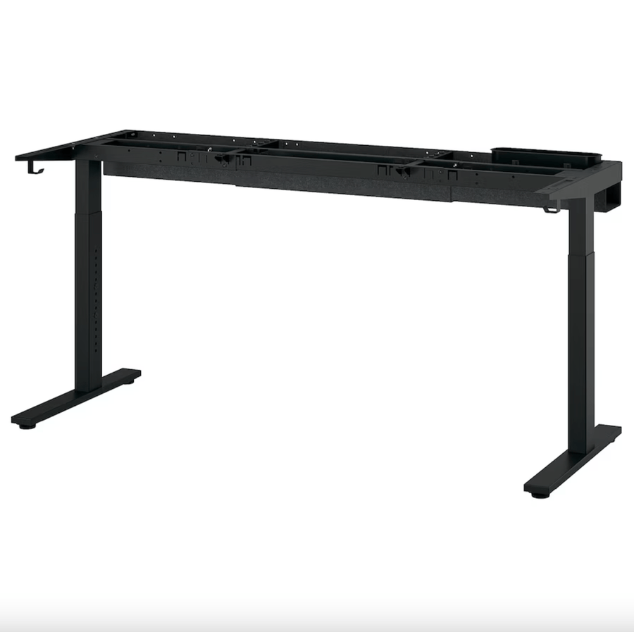 Ikea MITTZON - Desk base, black, 120/140/160x60 cm