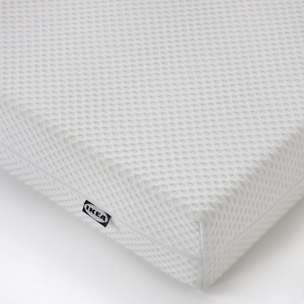 Ikea ÅBYGDA - Foam mattress, semi-rigid/white, , 160x200 cm