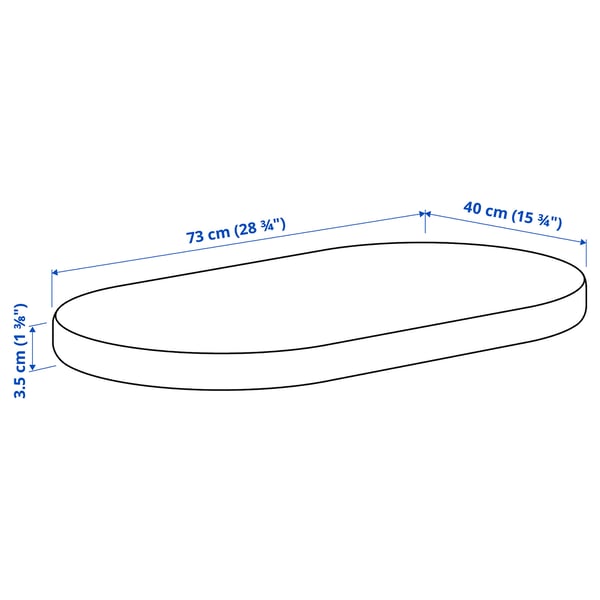 ÄLSKVÄRD mattress for bassinet, 40x73x3.5 cm
