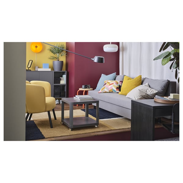 ÄLVDALEN 3-seat sofa-bed, Knisa grey-beige, 194x194 cm