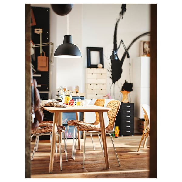 ÄLVSTA chair, handmade rattan/Sefast white, 49x83x50 cm