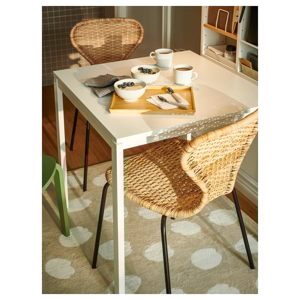 ÄLVSTA chair, handmade rattan/Sefast black, 49x83x50 cm