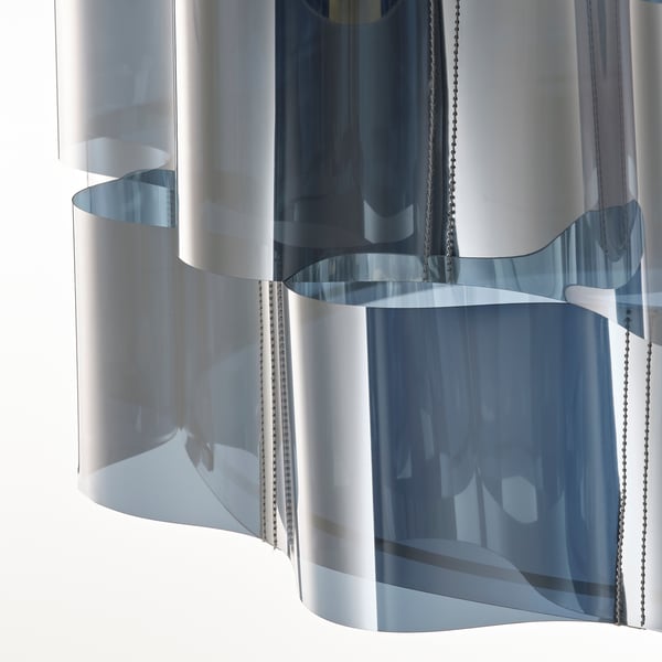 ÄLVSTARR / HEMMA pendant lamp, chrome effect, 51 cm