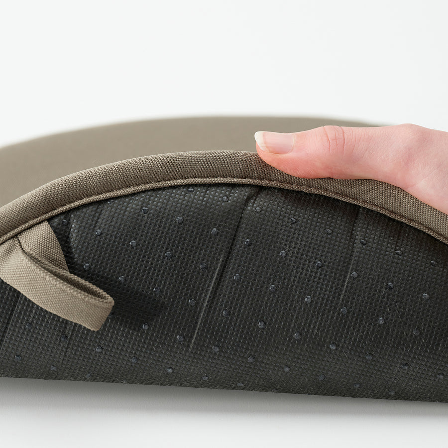 ÄNGSFRÄKEN chair pad, dark beige/in/outdoor, 36 cm