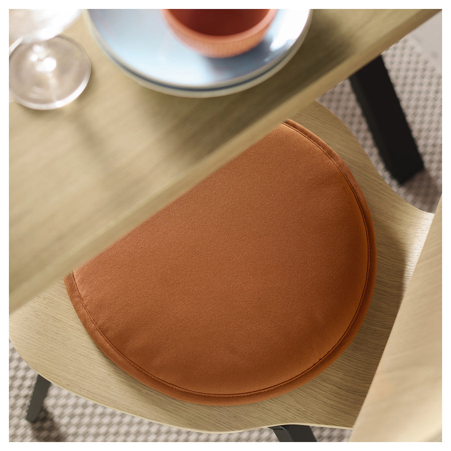 ÄNGSFRÄKEN chair pad, brown-red/in/outdoor, 36 cm