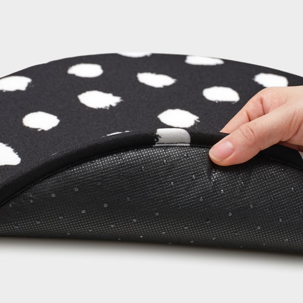 ÄNGSFRÄKEN chair pad, black/white, 36 cm