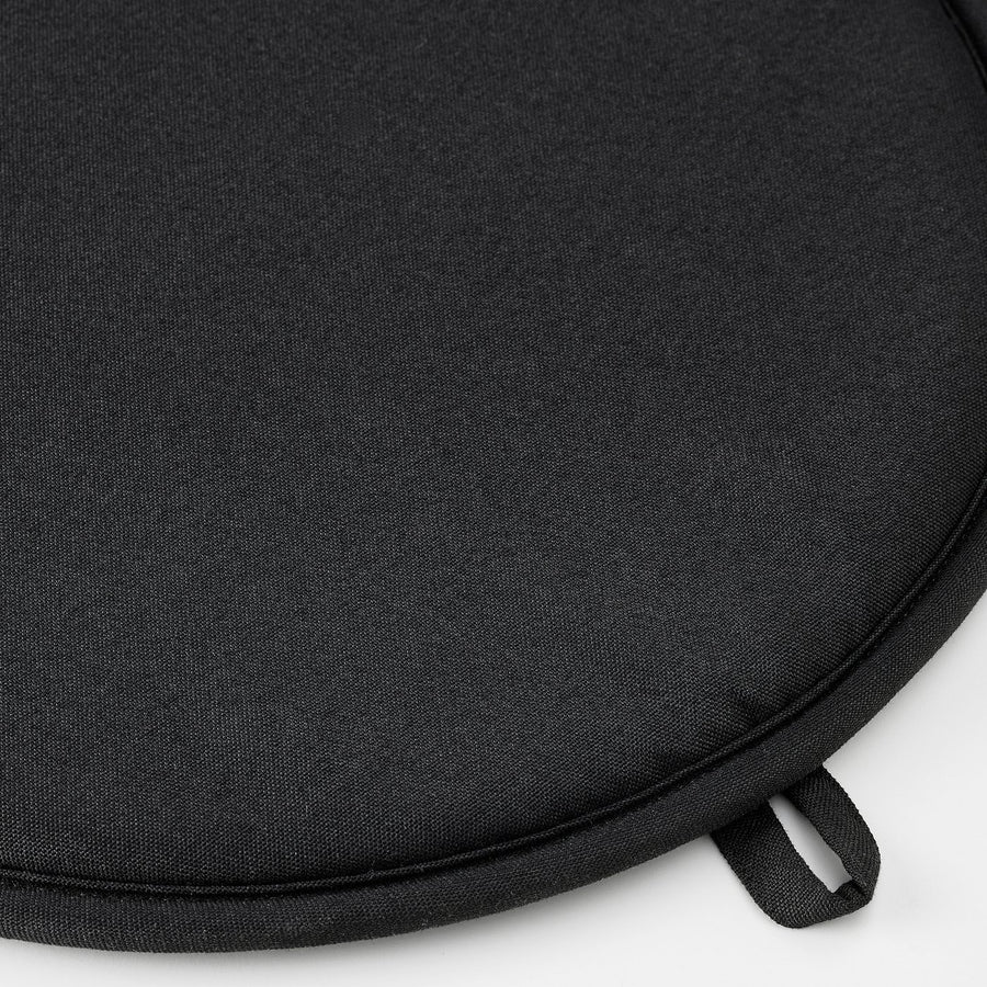 ÄNGSFRÄKEN chair pad, black/in/outdoor, 36 cm