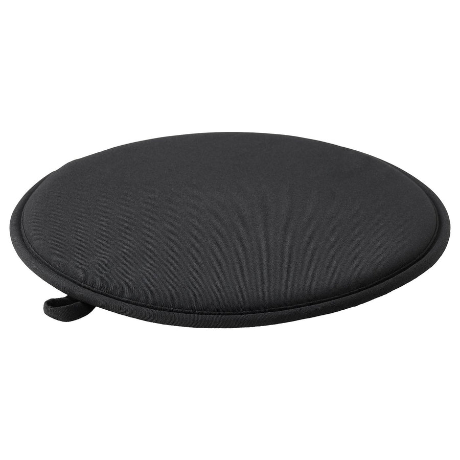 ÄNGSFRÄKEN chair pad, black/in/outdoor, 36 cm