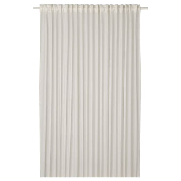 ÄNGSFRYLE sheer curtain, 1 piece, white/with heading tape, 300x300 cm