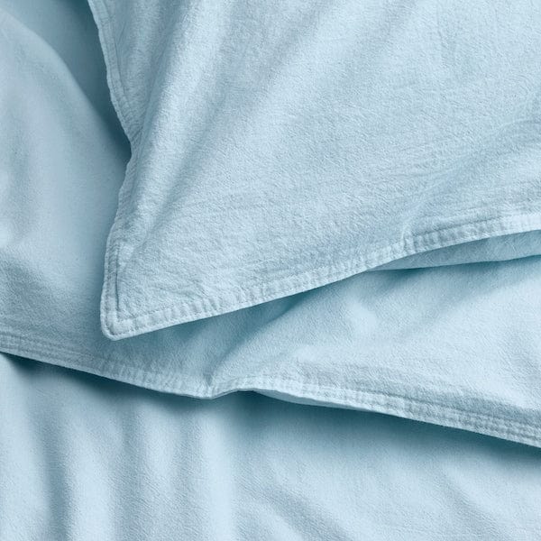 Ikea ÄNGSLILJA - Duvet cover and pillowcase, blue-grey, 150x200/50x80 cm