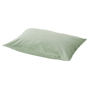 ÄNGSLILJA pillowcase, pale grey-green, 50x80 cm