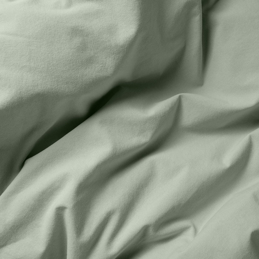 ÄNGSLILJA pillowcase, pale grey-green, 50x80 cm