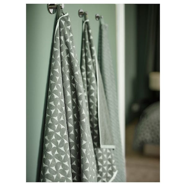 Ikea ÄNGSNEJLIKA - Bath towel, grey/green, 70x140 cm