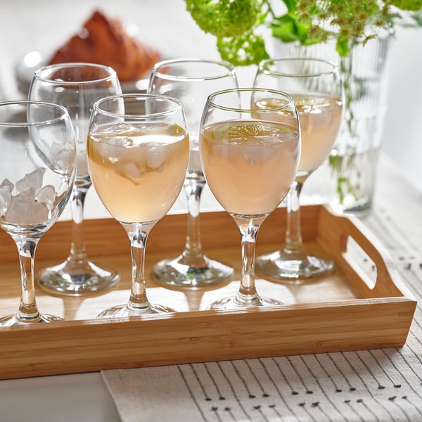 ÄNKEBLOMSTER wine glass, clear glass, 25 cl